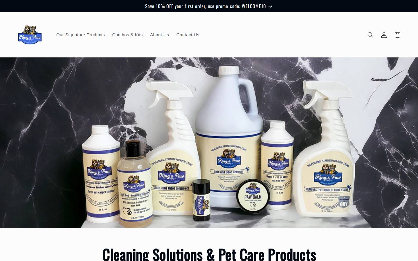 thekingspaw.com homepage screenshot