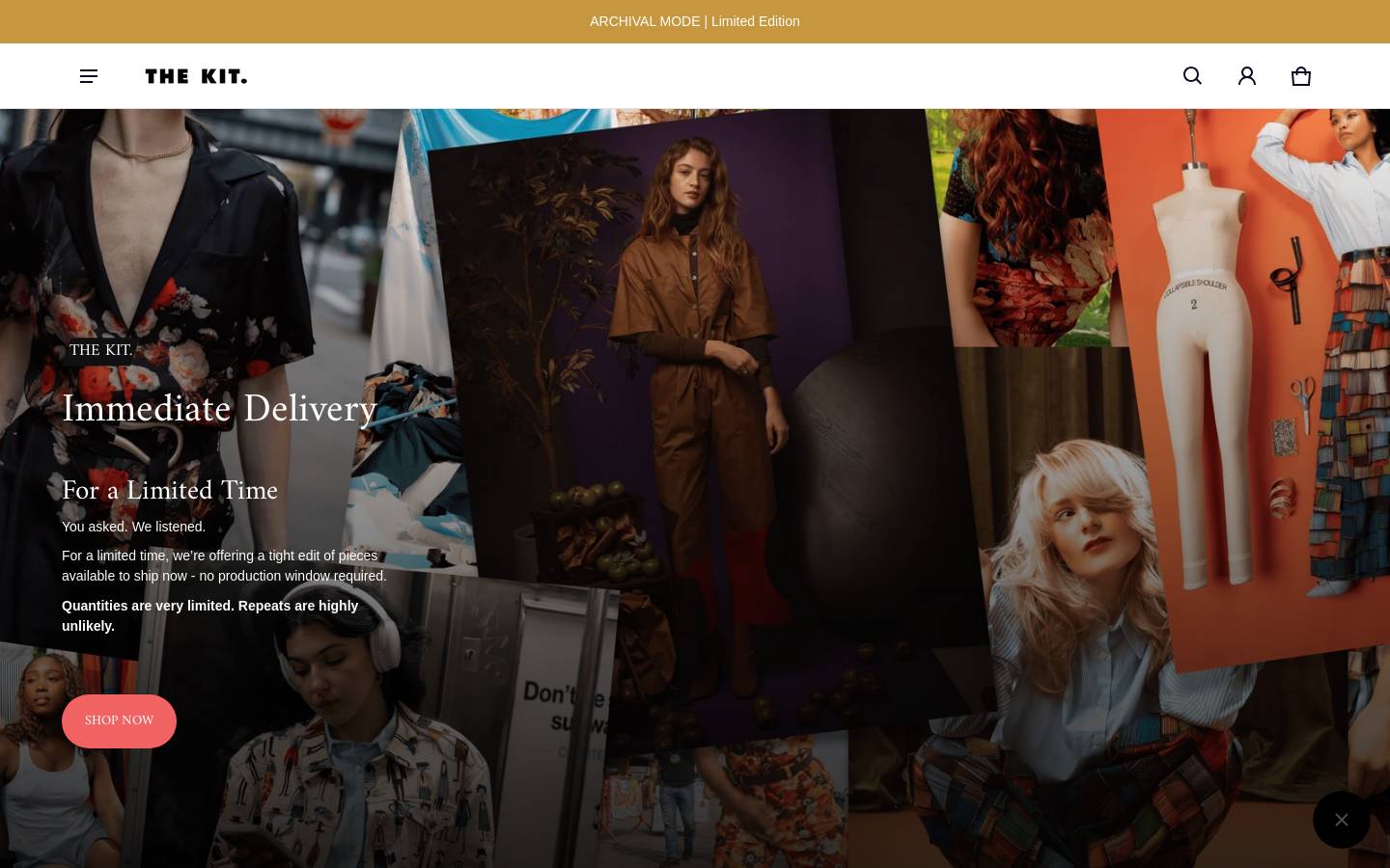 The KIT. homepage screenshot
