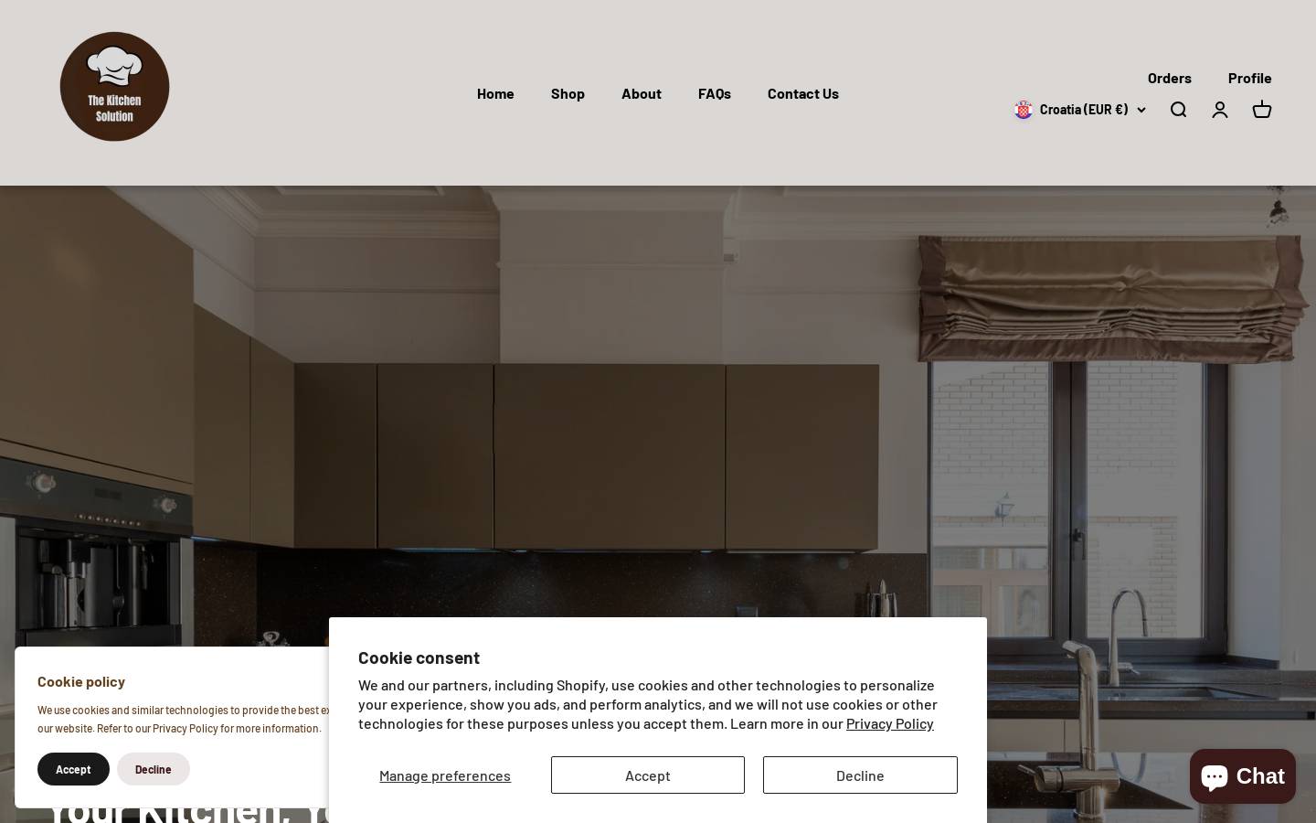 thekitchensolution.com homepage screenshot