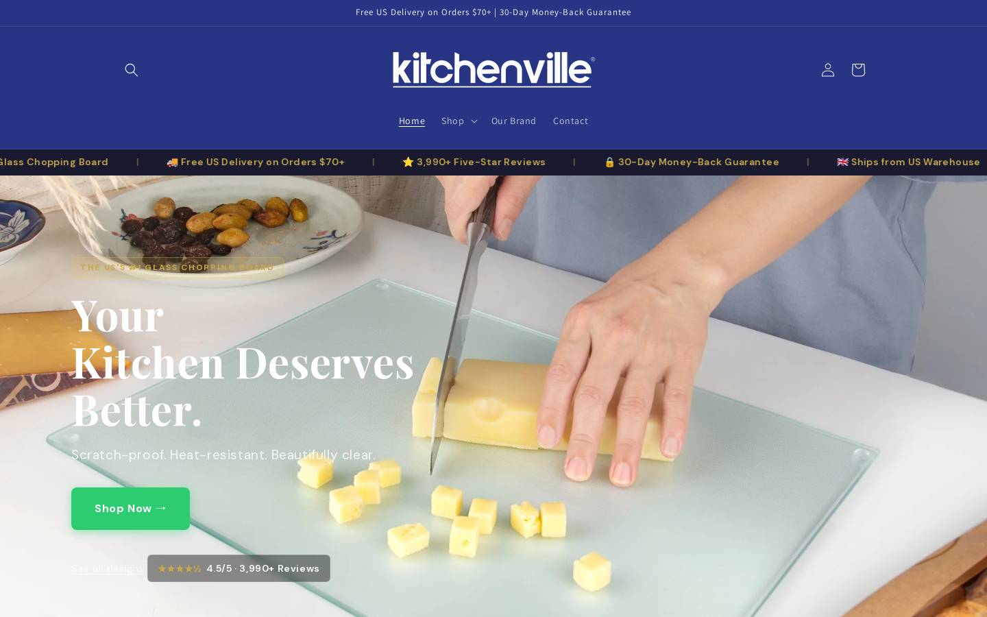 thekitchenville.com homepage screenshot