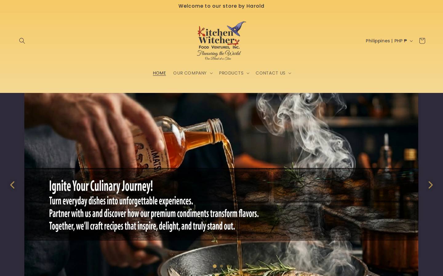 thekitchenwitchery.com homepage screenshot