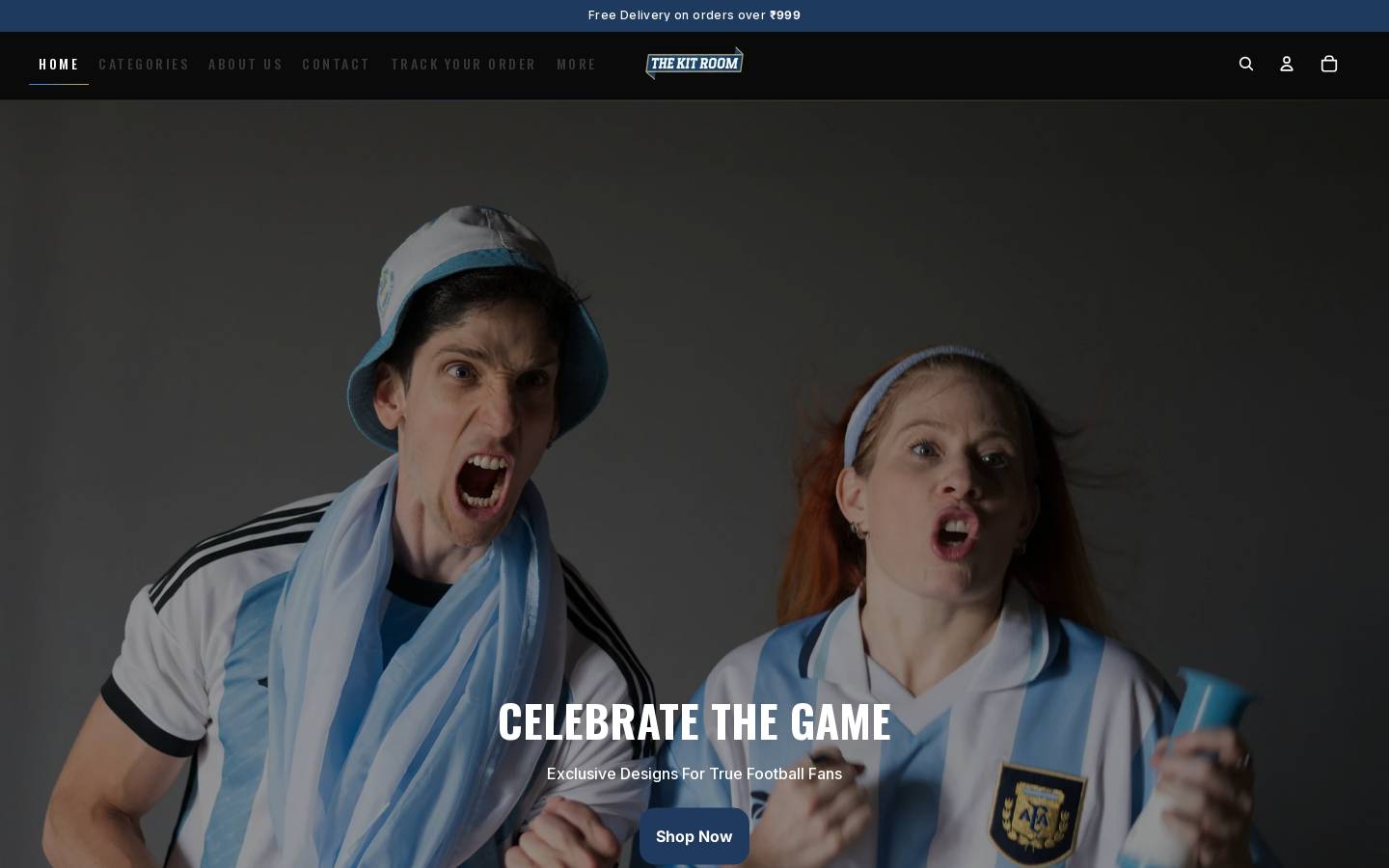 Thekitroom homepage screenshot