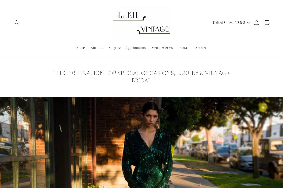 thekitvintage.com homepage screenshot