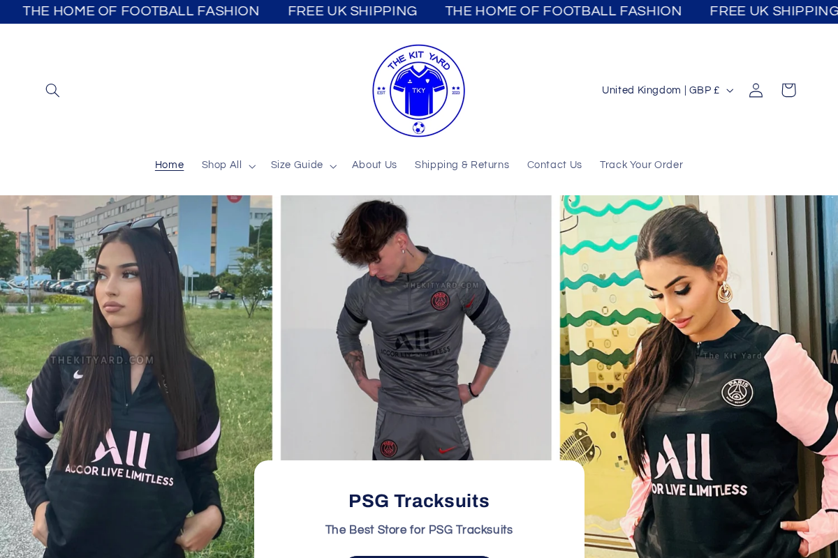 Thekityard homepage screenshot