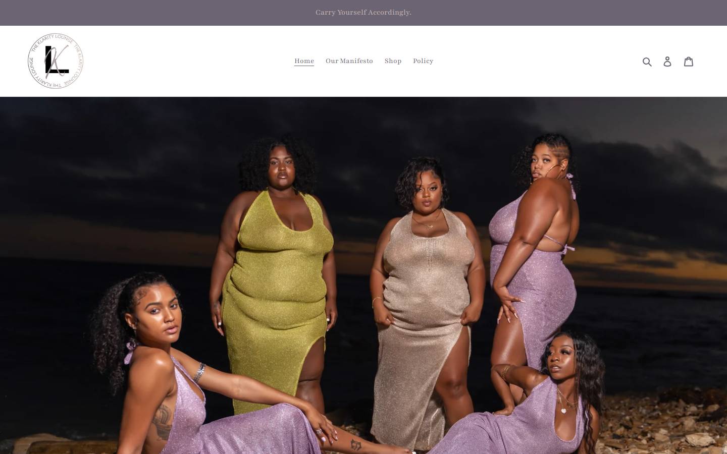 theklaritylounge.com homepage screenshot