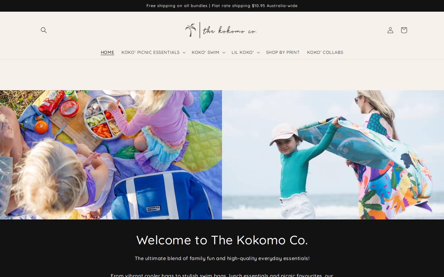 thekokomoco.com.au homepage screenshot