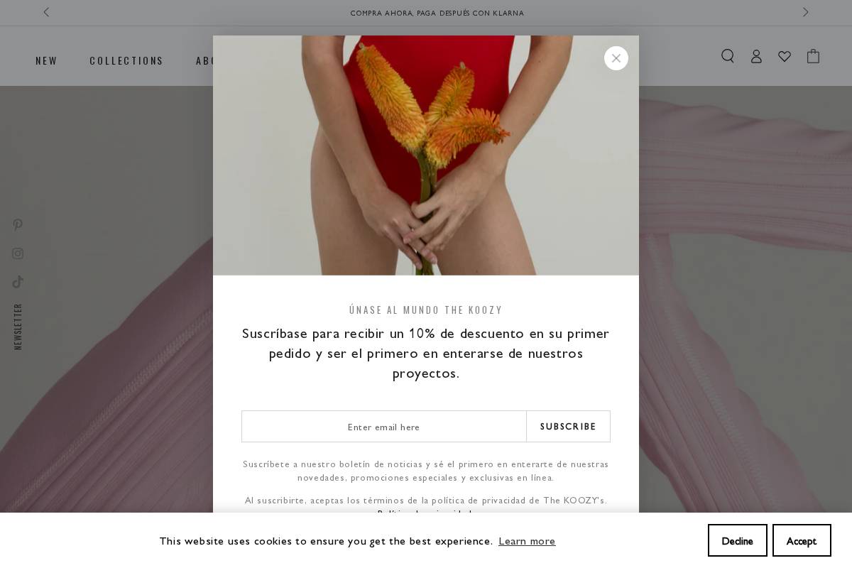 The KOOZY homepage screenshot