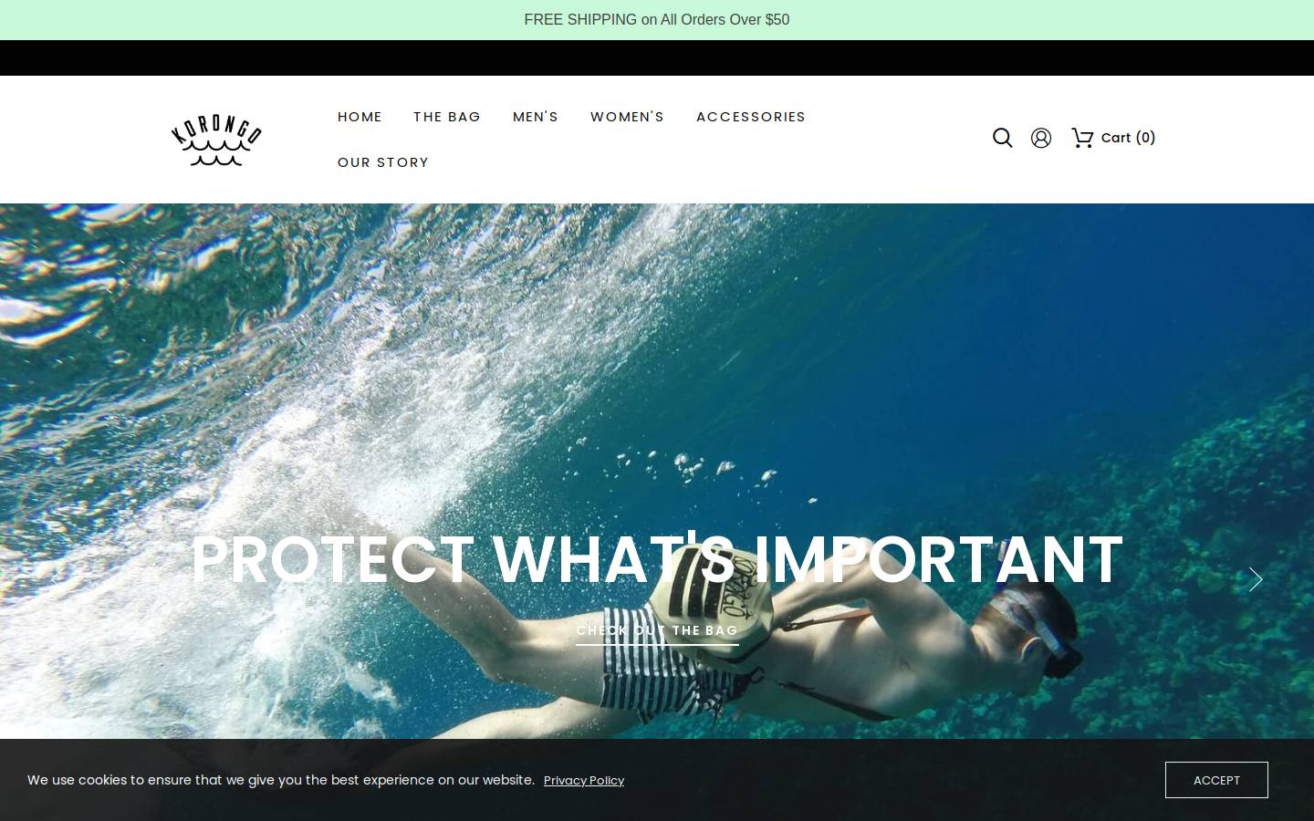thekorongo.com homepage screenshot