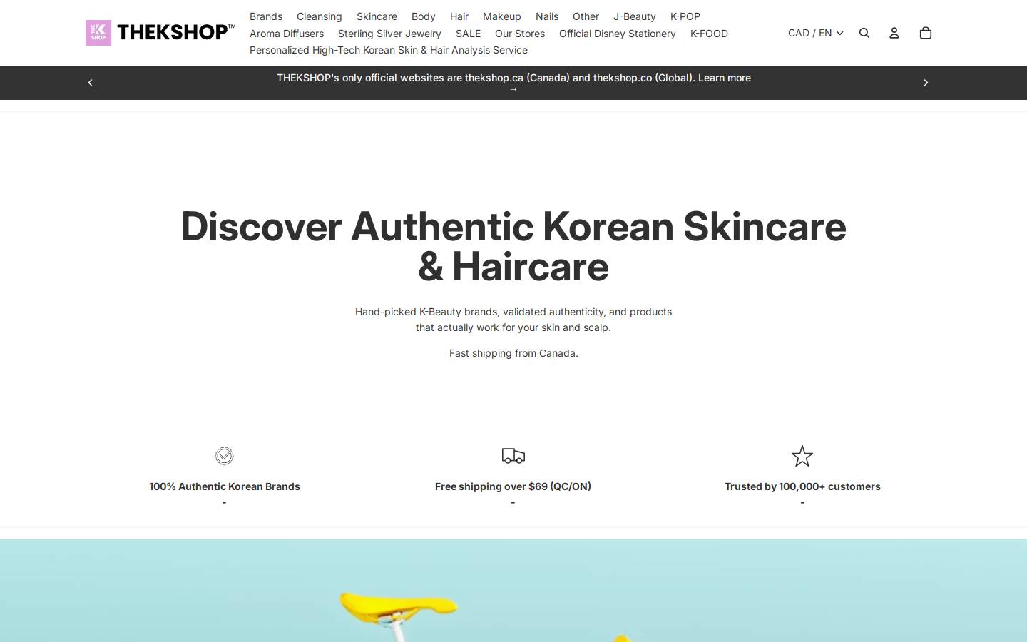 thekshop.ca homepage screenshot