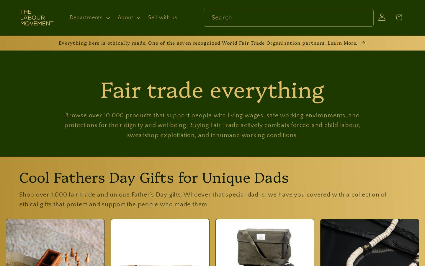 thelabourmovement.com homepage screenshot