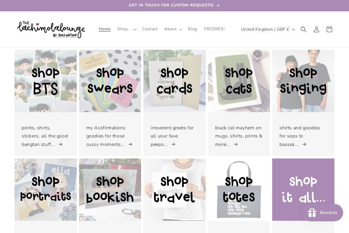 The Lachimolalounge homepage screenshot