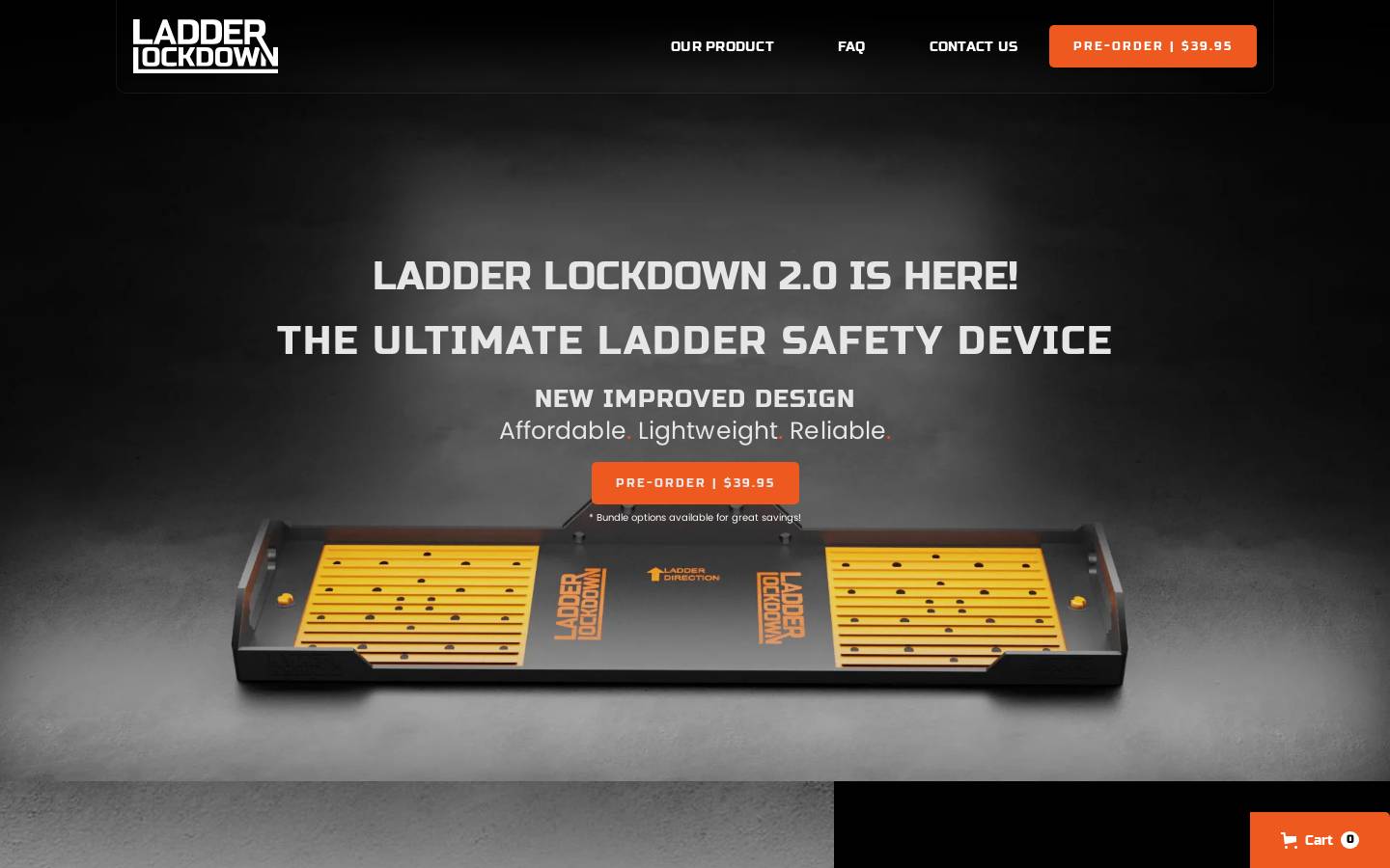 theladderlockdown.com homepage screenshot