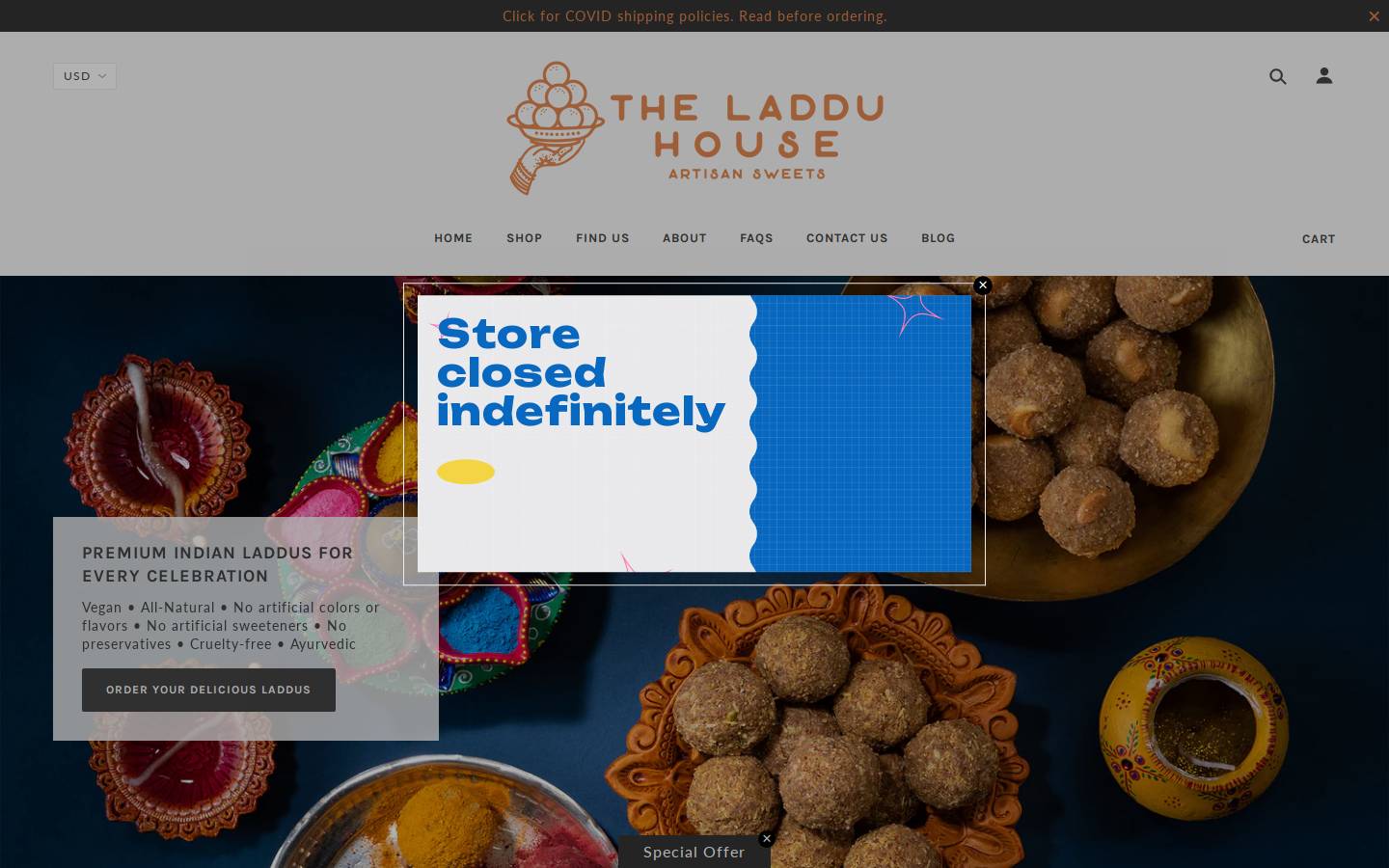 theladduhouse.com homepage screenshot