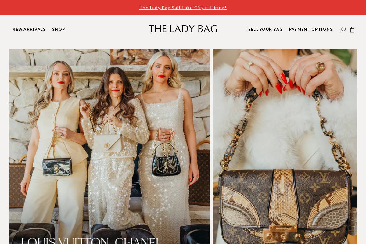 The Lady B homepage screenshot