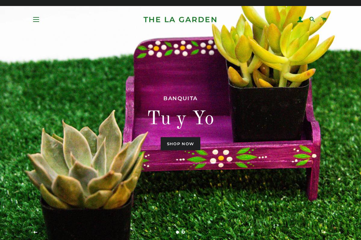 thelagarden.com homepage screenshot