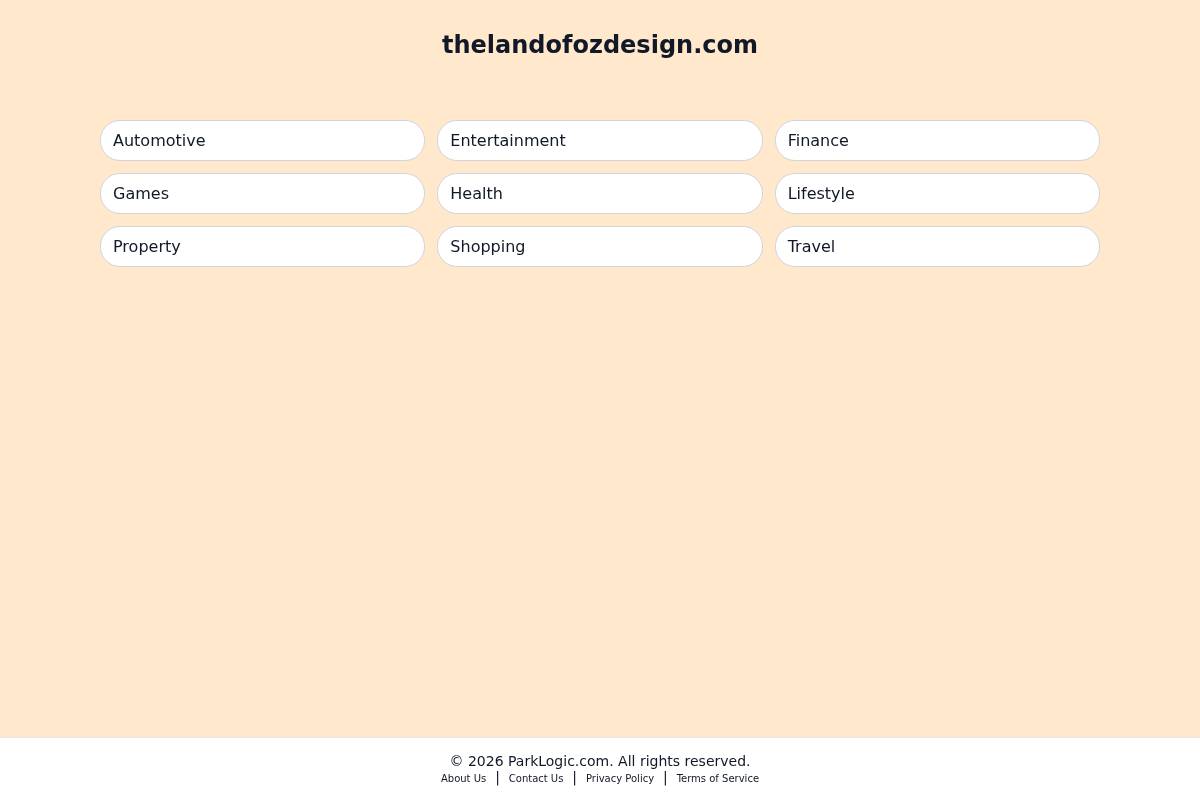 thelandofozdesign.com homepage screenshot