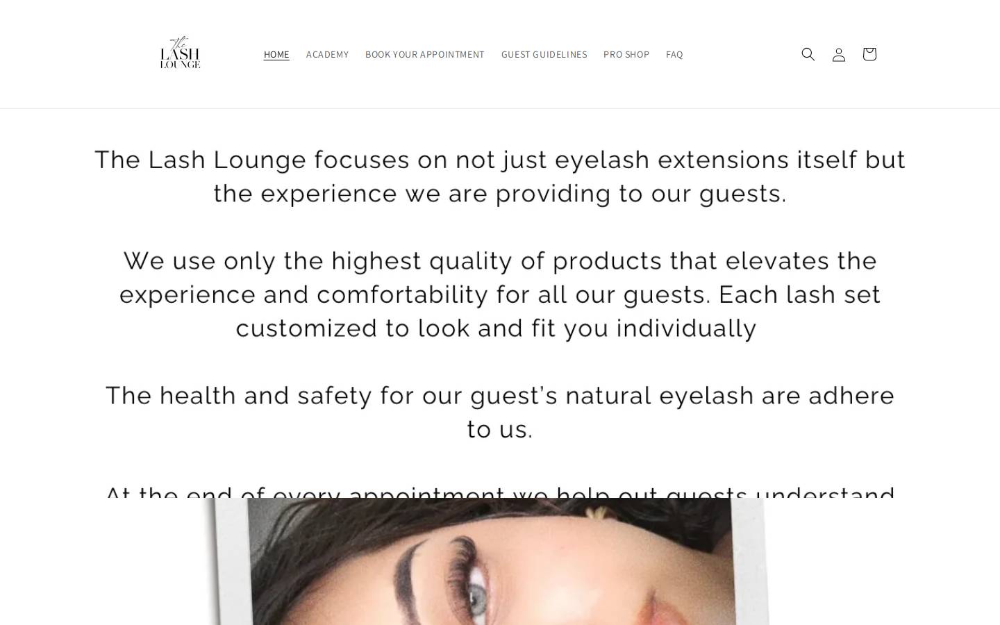 thelashlounge-nl.com homepage screenshot