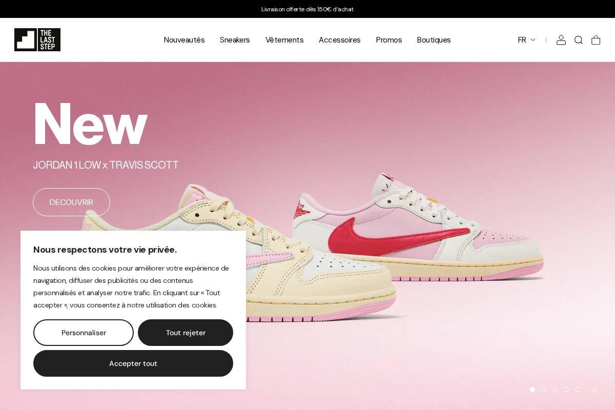 The Last Step homepage screenshot
