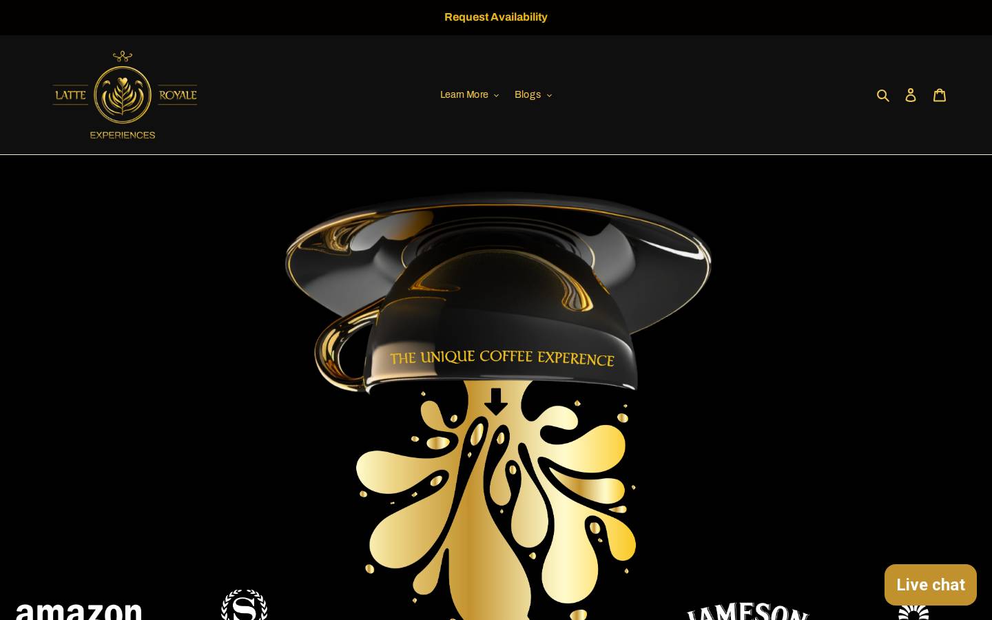 thelatteroyale.com homepage screenshot