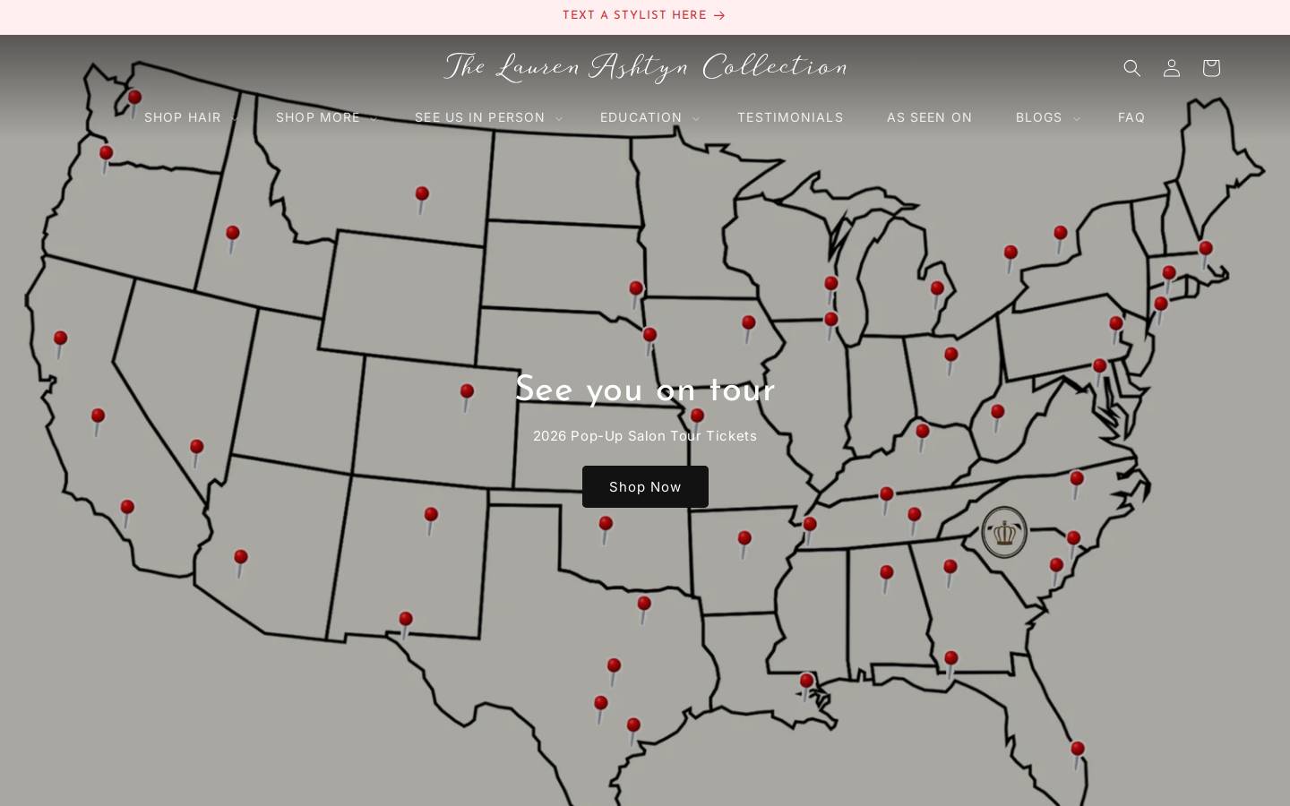 The L.A. Collection homepage screenshot