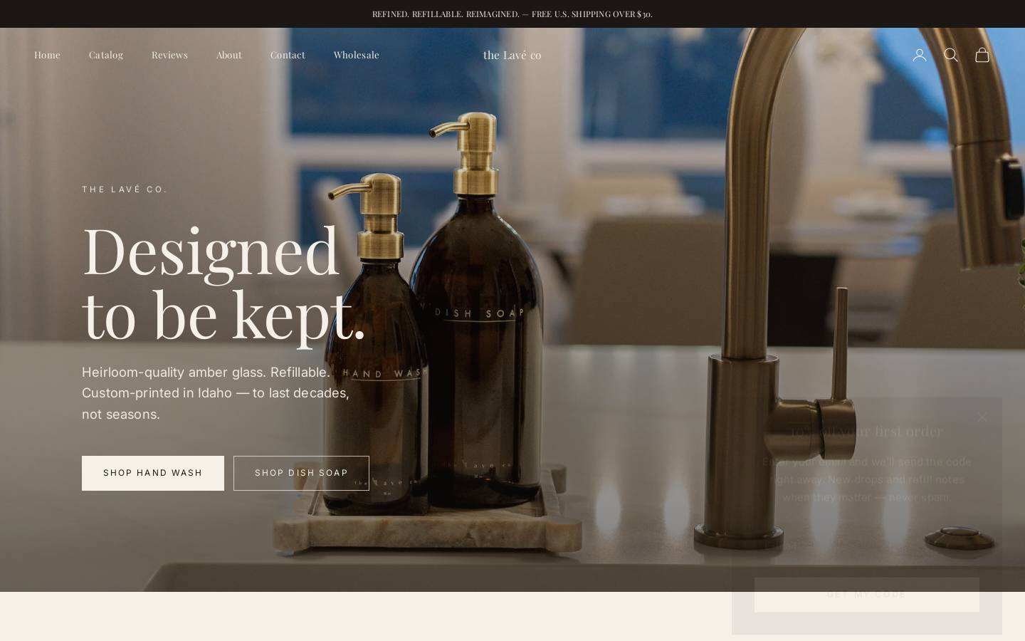 thelave.co homepage screenshot