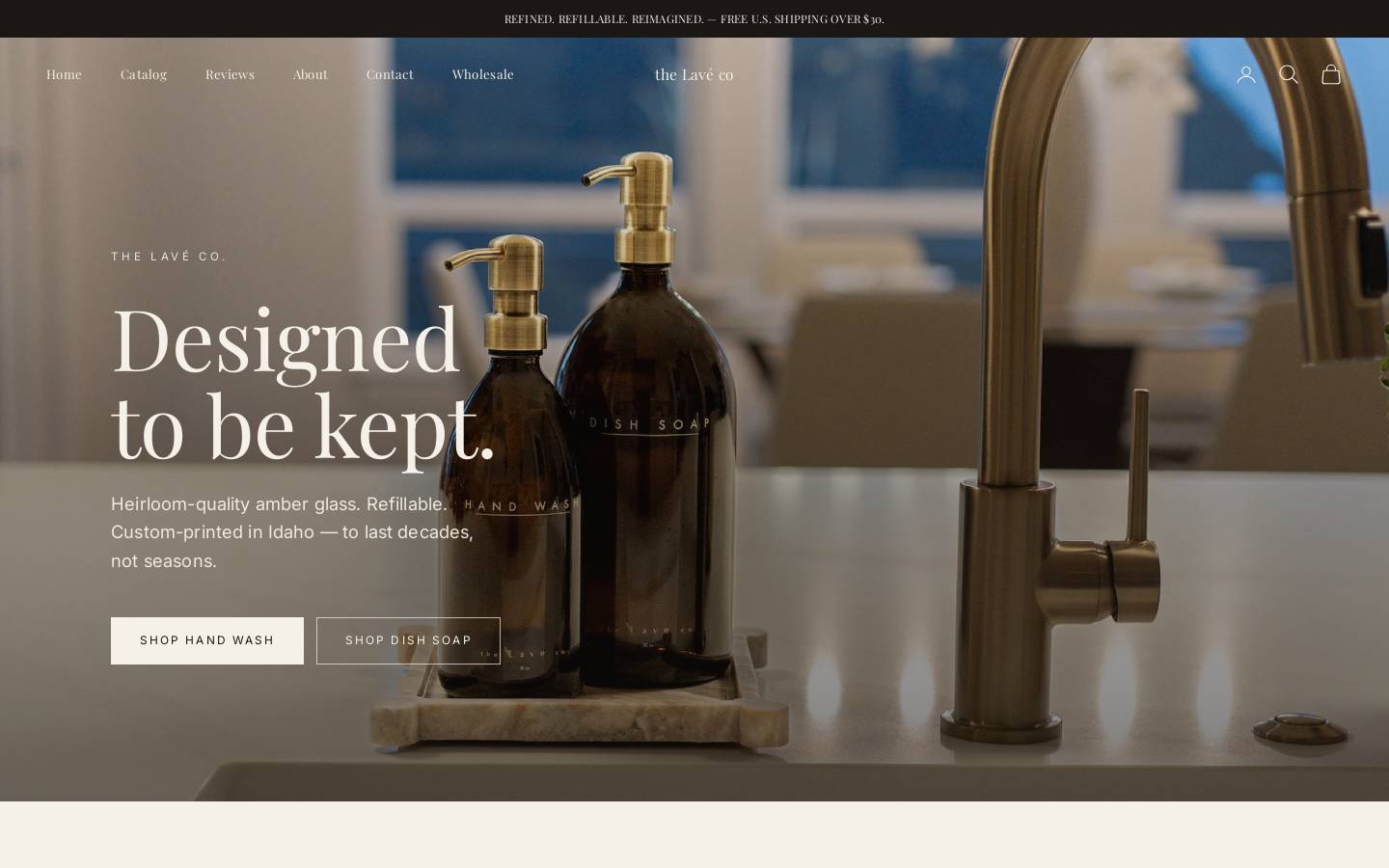thelaveco.com homepage screenshot