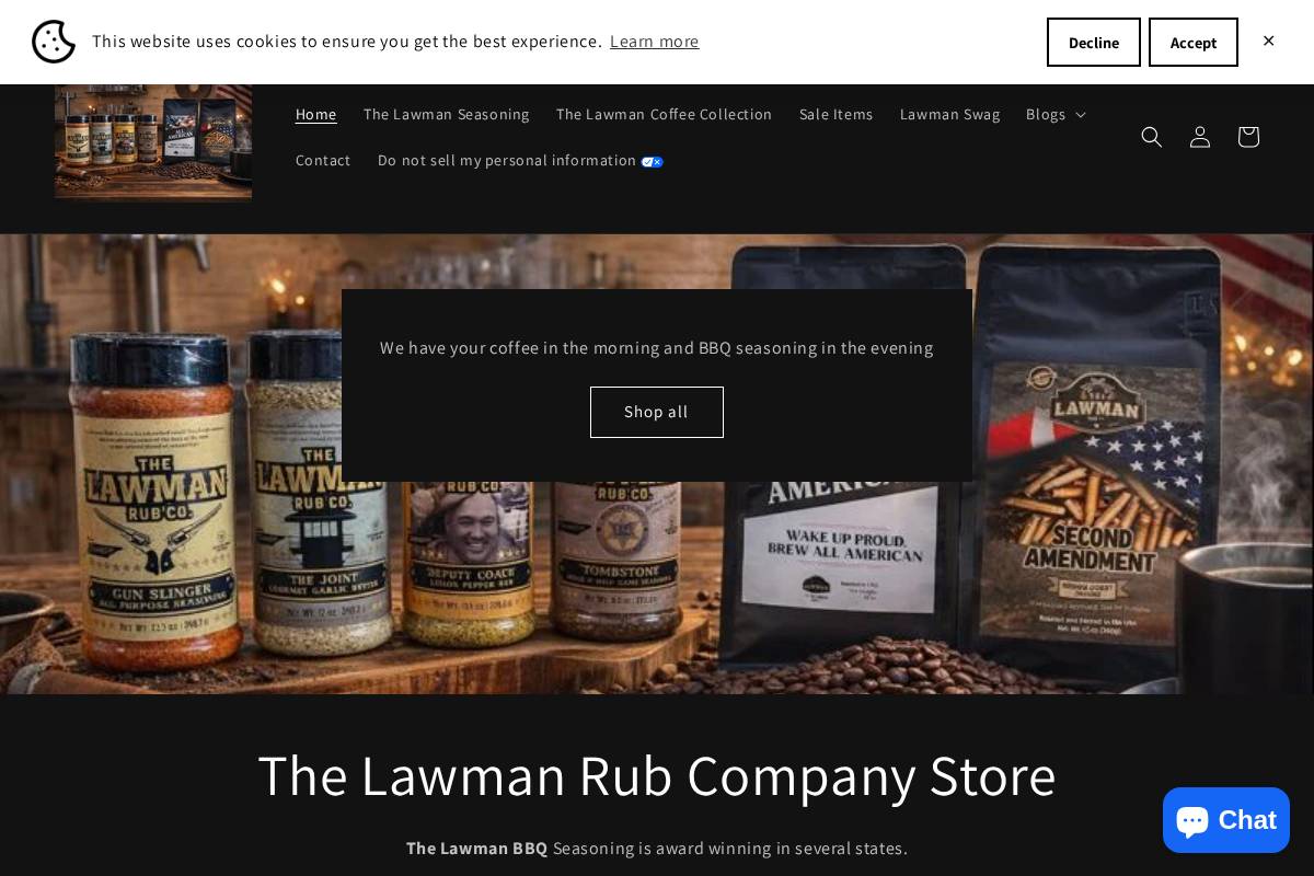 thelawmanstore.com homepage screenshot