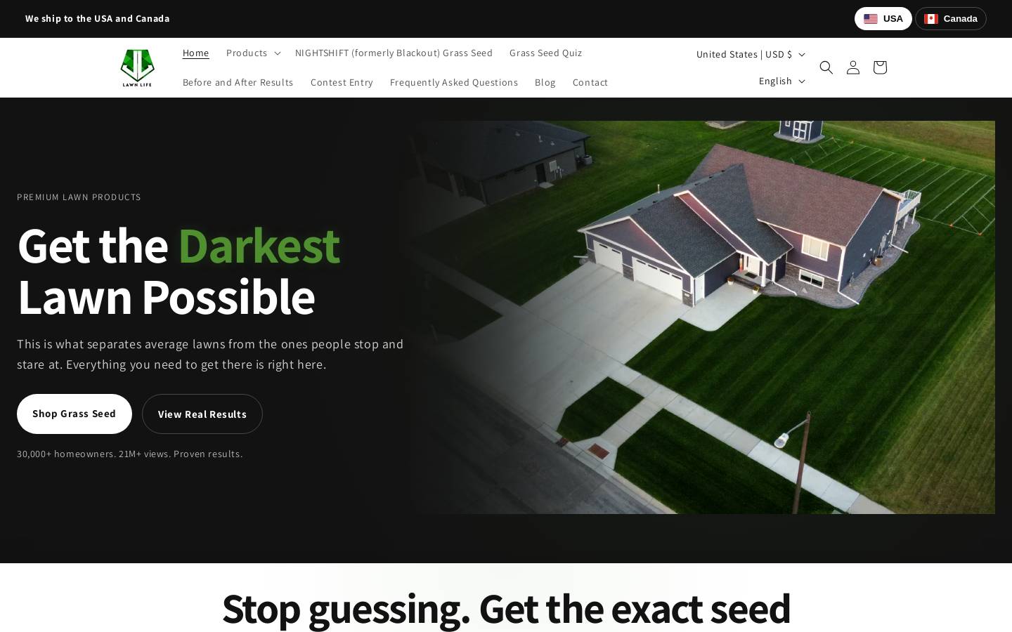 thelawnlife.com homepage screenshot