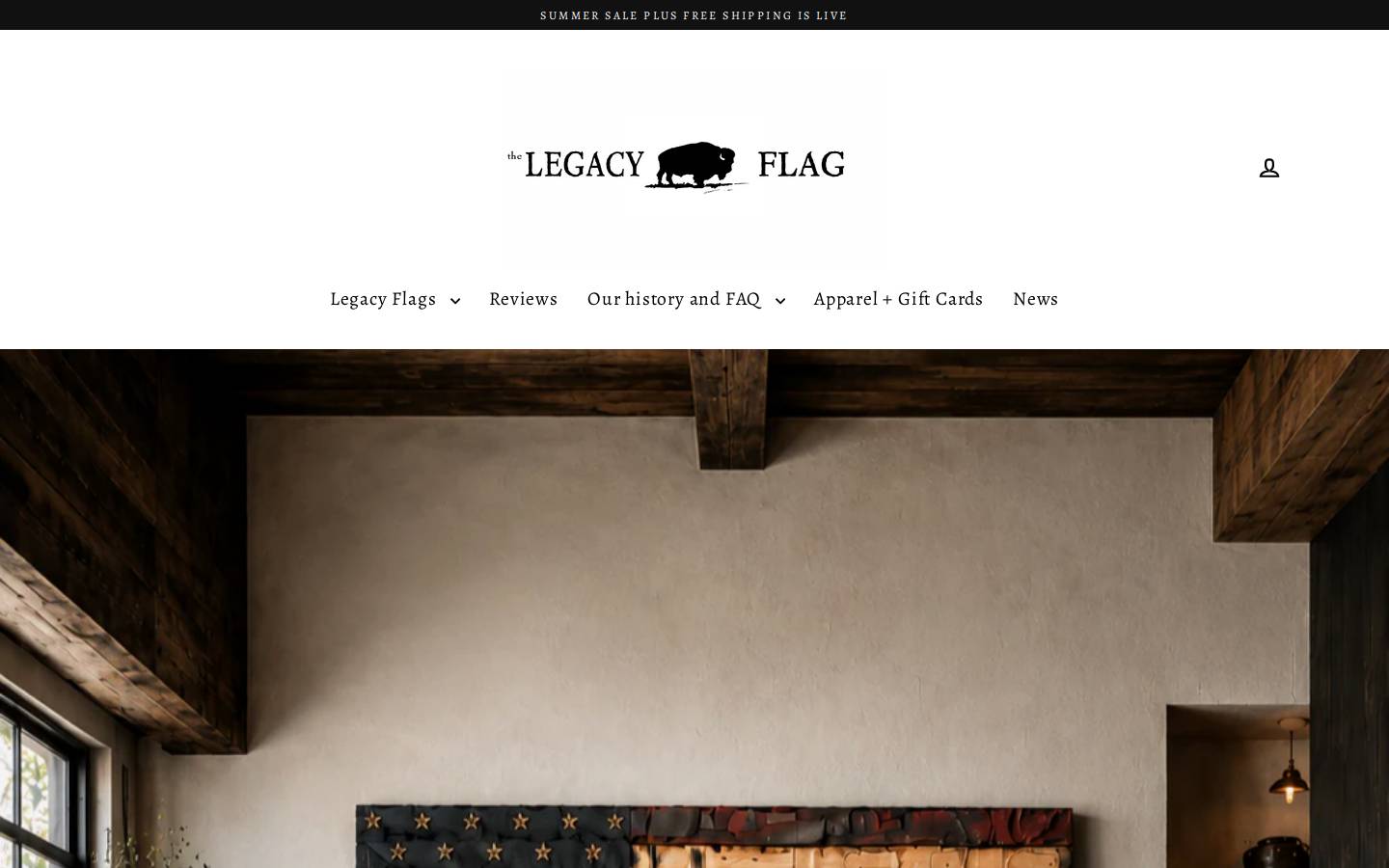 thelegacyflag.com homepage screenshot