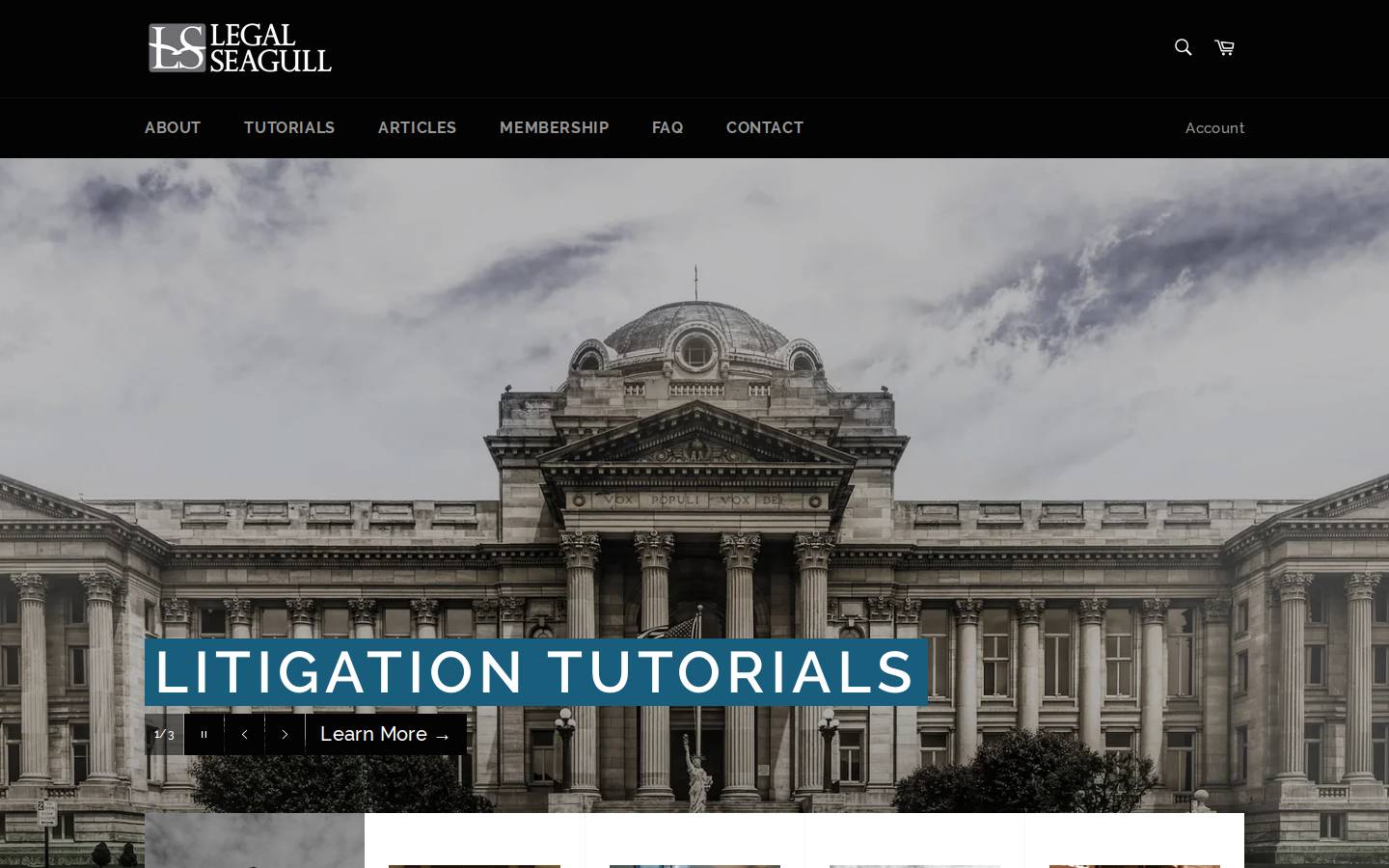 thelegalseagull.com homepage screenshot