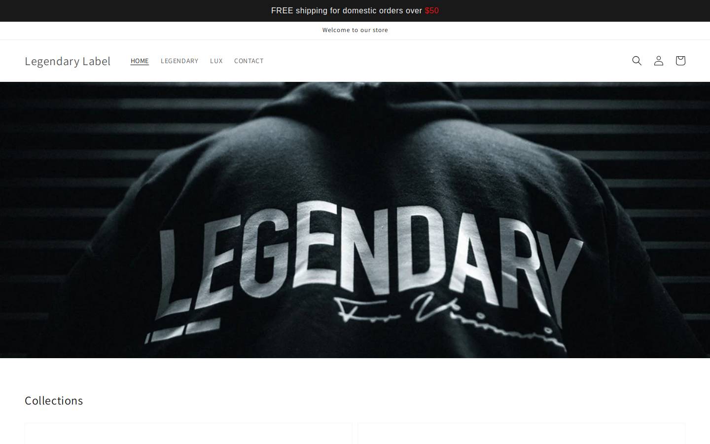 thelegendarylifestyle.com homepage screenshot