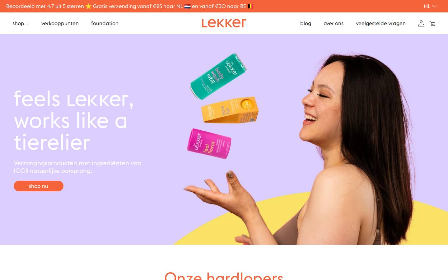 The Lekker Company homepage screenshot