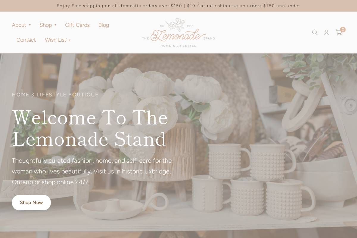 thelemonadestand.ca homepage screenshot