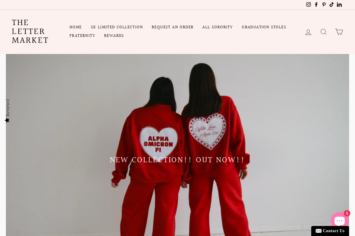 The Letter Market homepage screenshot