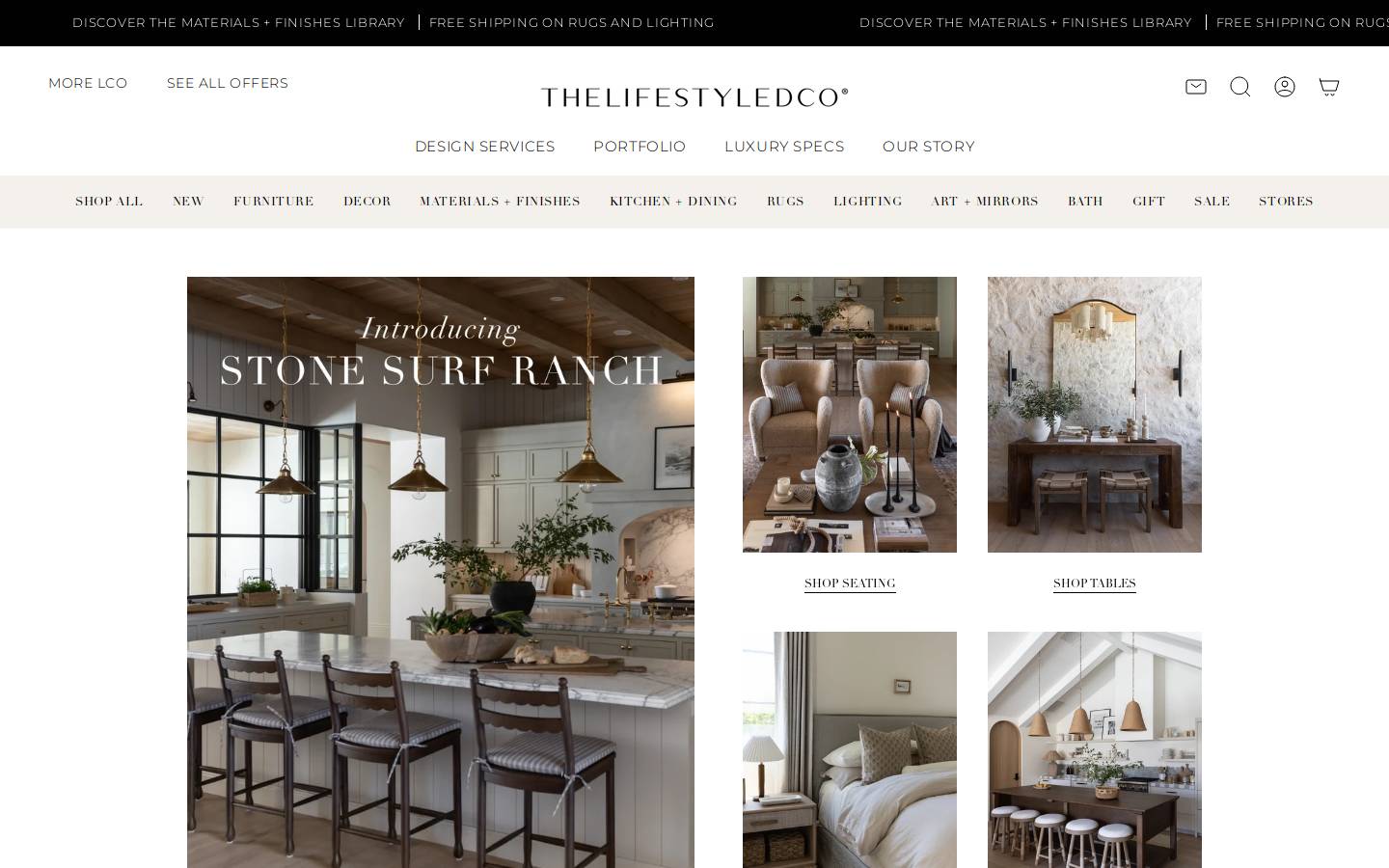 thelifestyledco.com homepage screenshot