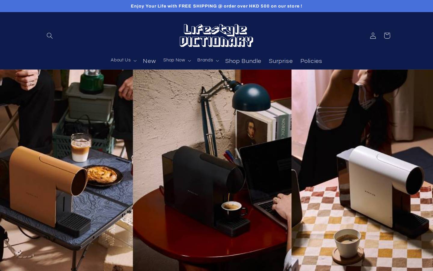 thelifestyledictionary.com homepage screenshot
