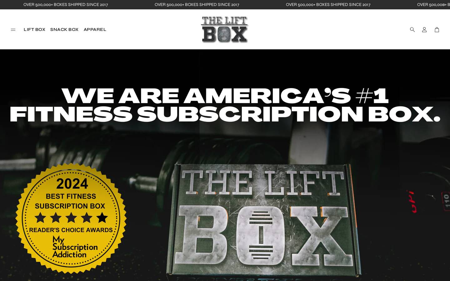 theliftbx.com homepage screenshot