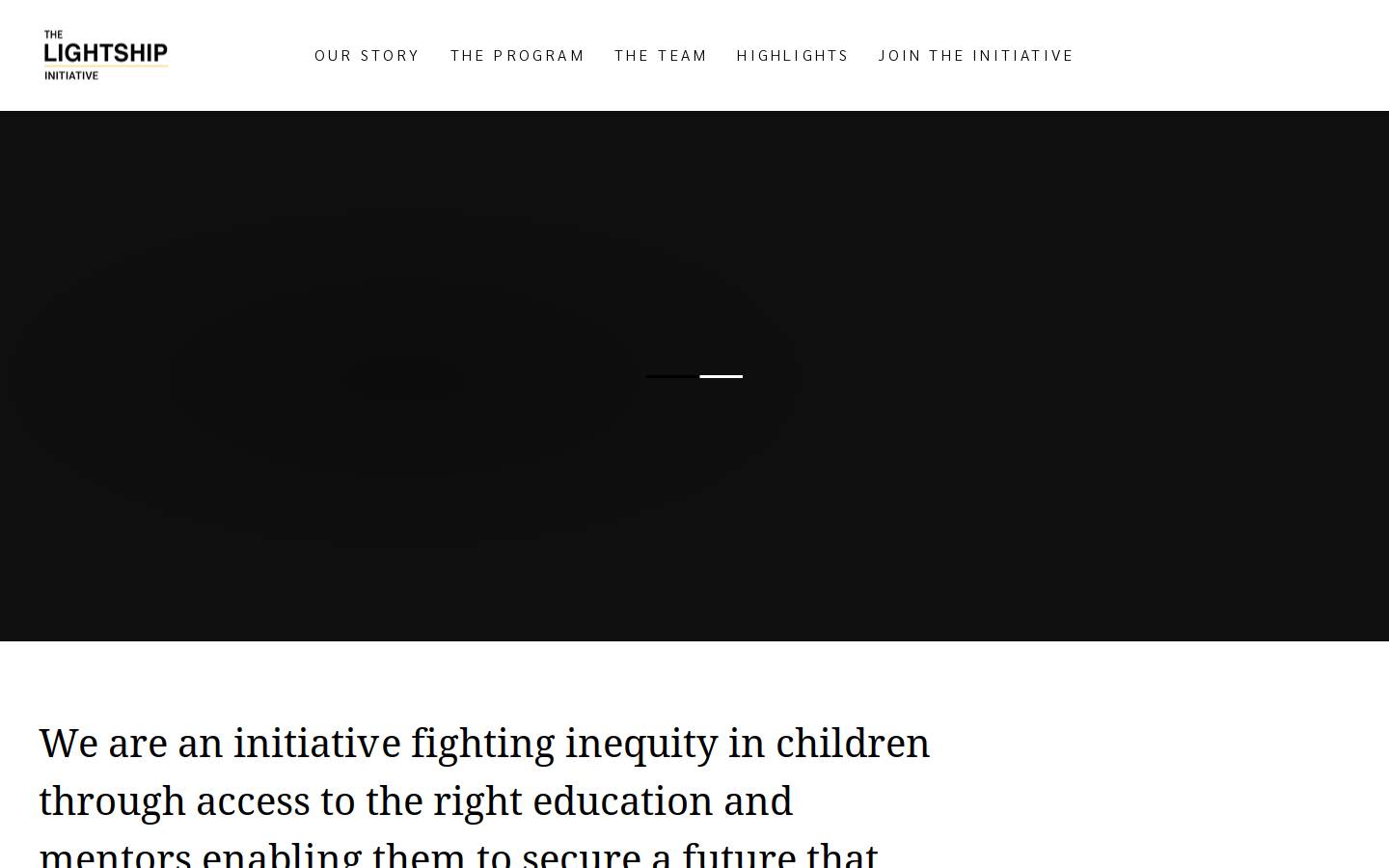 thelightship.org homepage screenshot