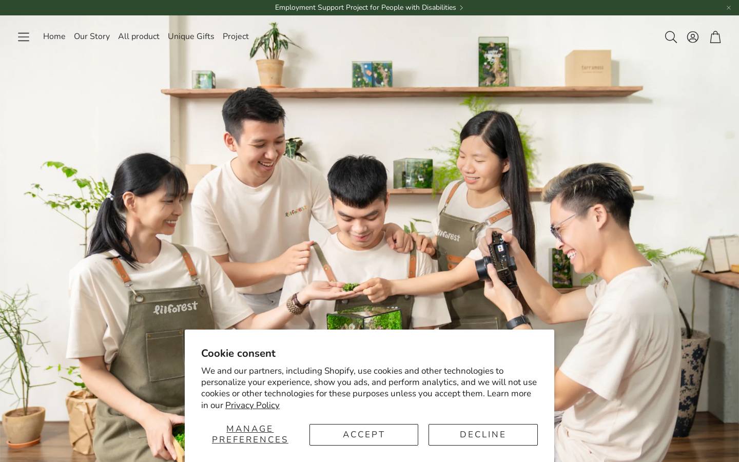 thelilforest.com homepage screenshot
