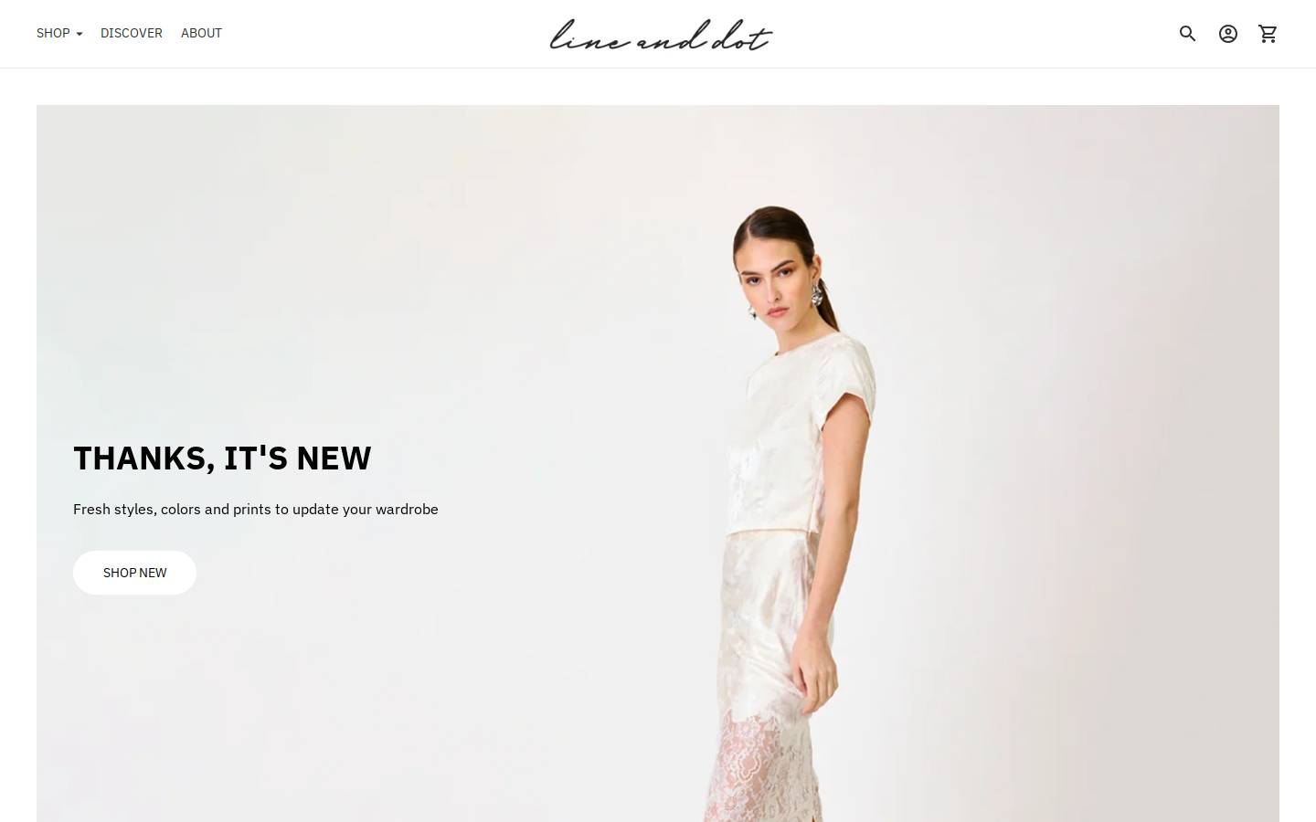 thelineanddot.com homepage screenshot