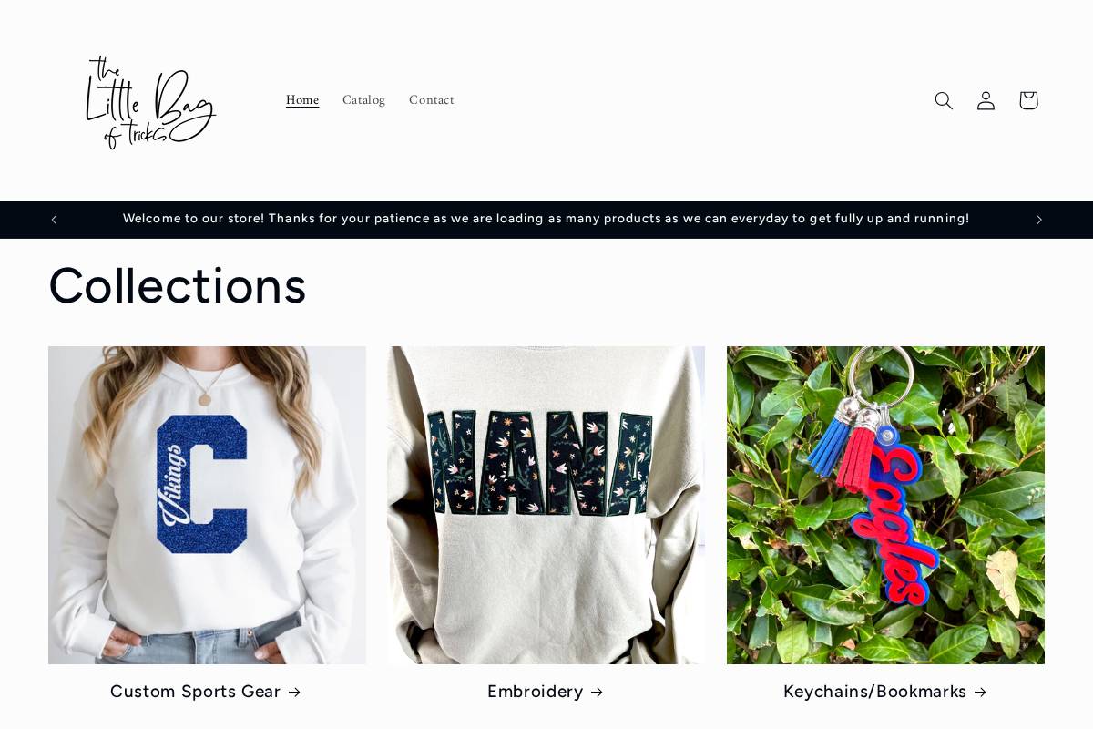 thelittlebagoftricks.shop homepage screenshot