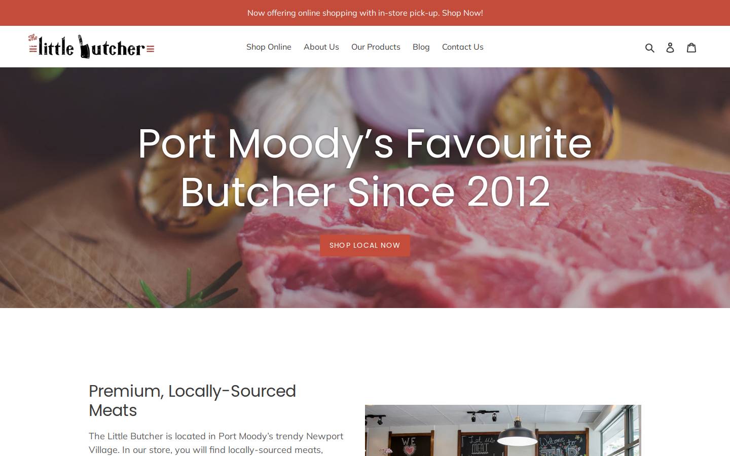 thelittlebutcher.ca homepage screenshot