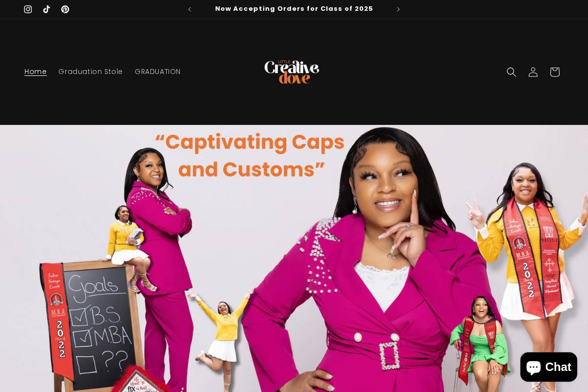 thelittlecreativedove.com homepage screenshot