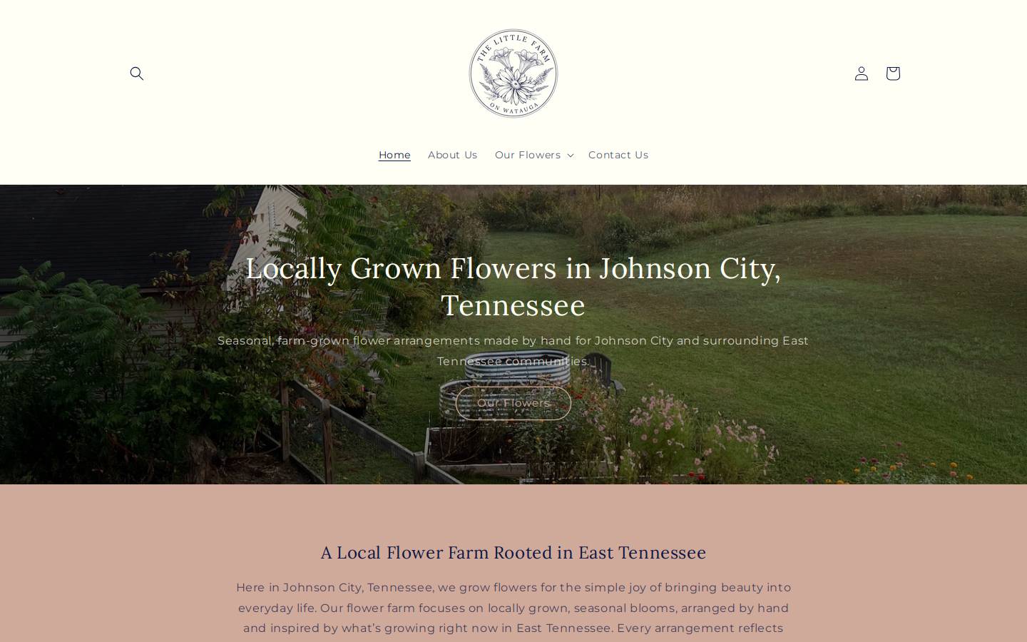 thelittlefarmonwatauga.com homepage screenshot