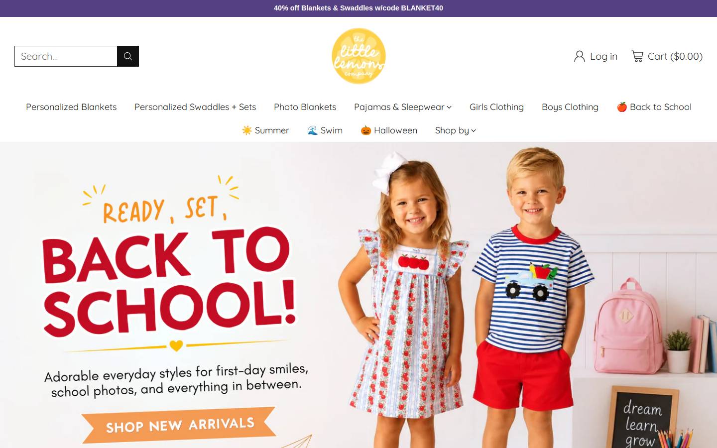 thelittlelemonscompany.com homepage screenshot