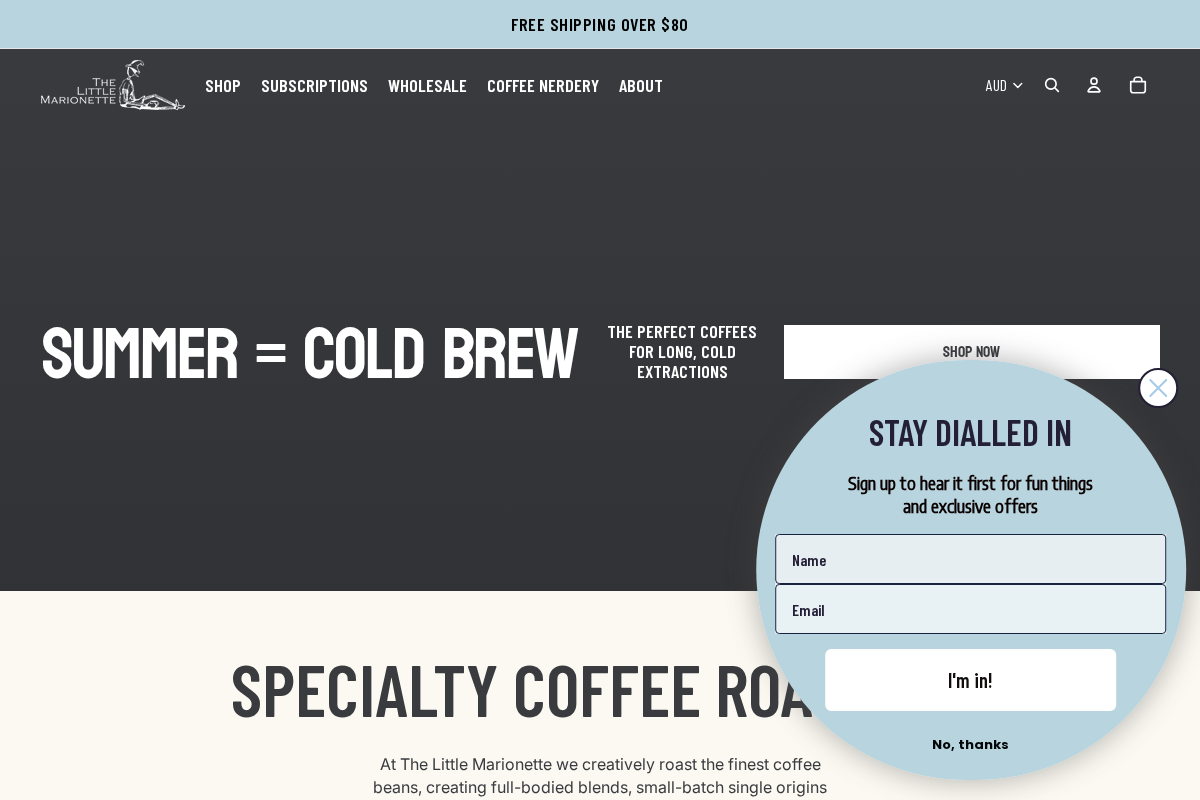 The Little Marionette homepage screenshot