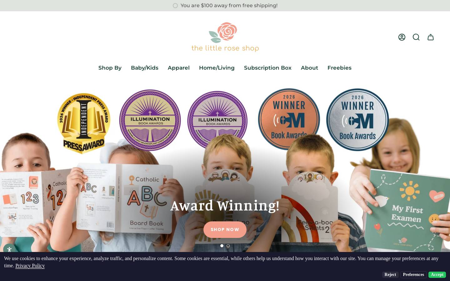 thelittleroseshop.com homepage screenshot
