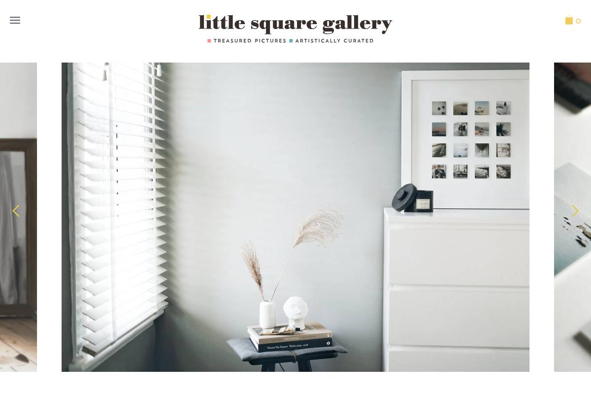 thelittlesquaregallery.com homepage screenshot