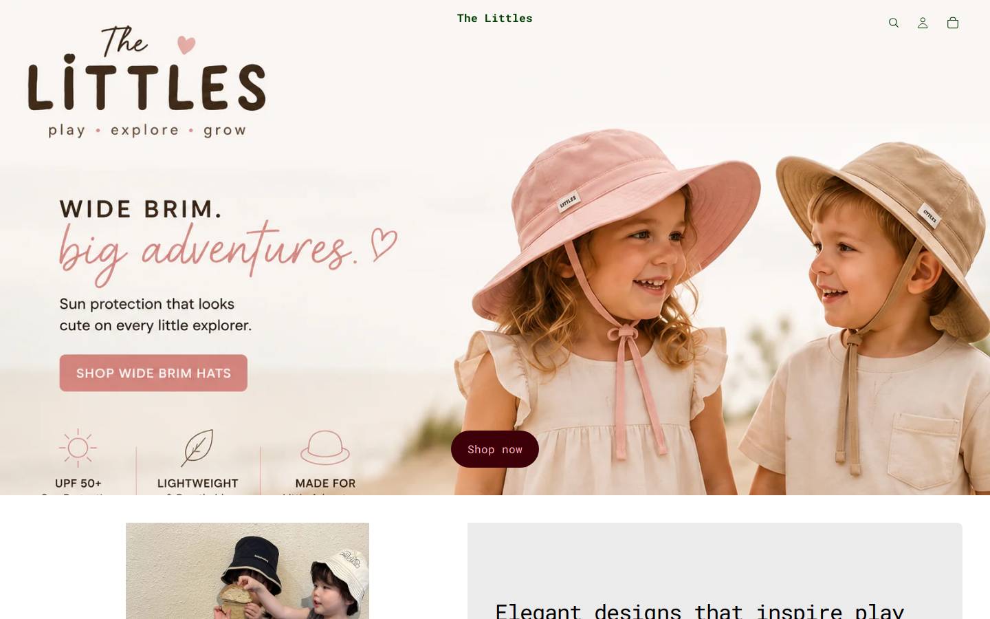 thelittlesstore.com homepage screenshot