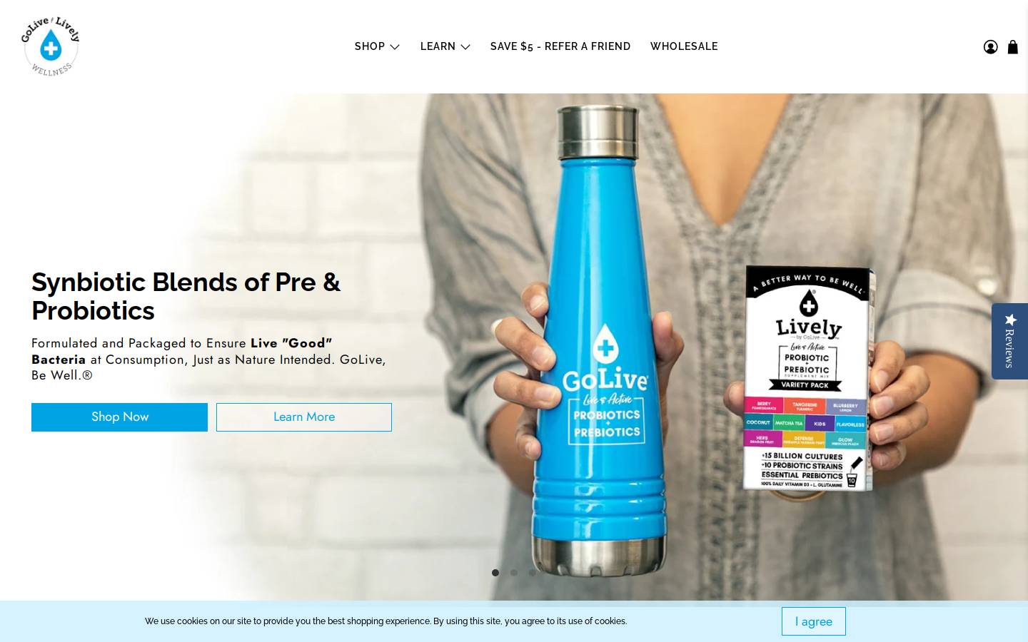 thelivelybrand.com homepage screenshot